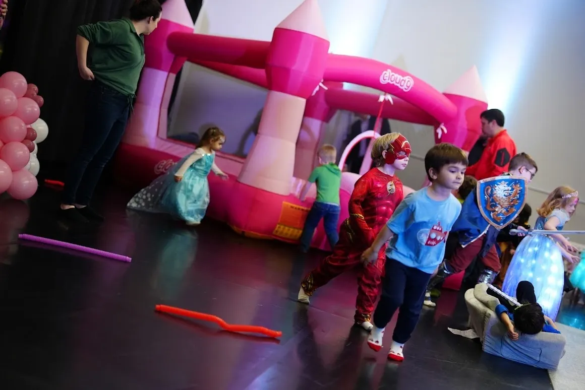 Children playing at birthday party at Brookhaven Studios